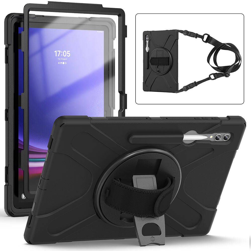 Galaxy Tab S11 Ultra SM-X930 Zore Defender Tablet Silikon Siyah