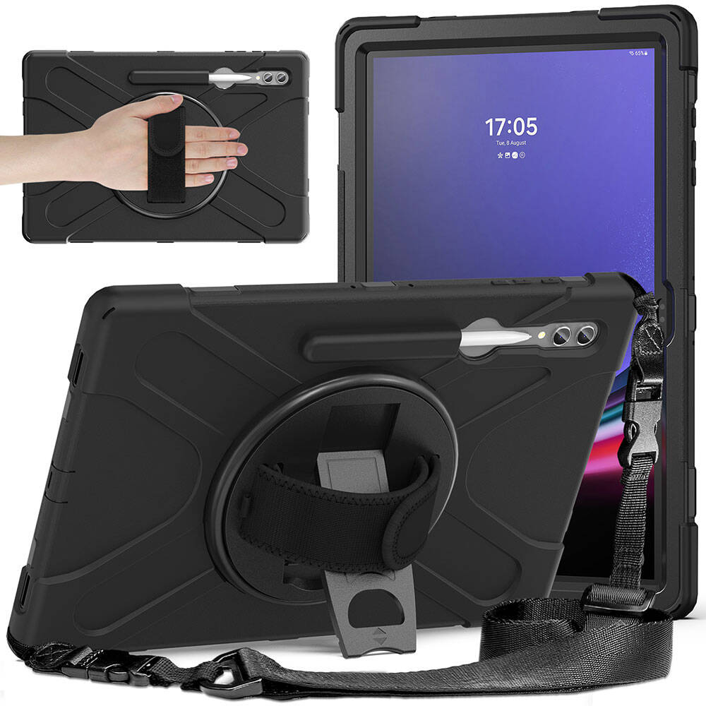 Galaxy Tab S11 Ultra SM-X930 Zore Defender Tablet Silikon Siyah