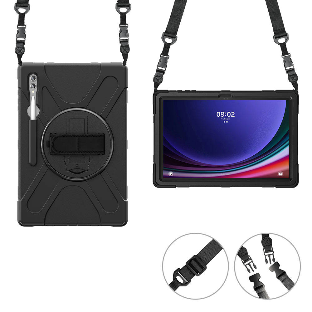 Galaxy Tab S11 Ultra SM-X930 Zore Defender Tablet Silikon Siyah