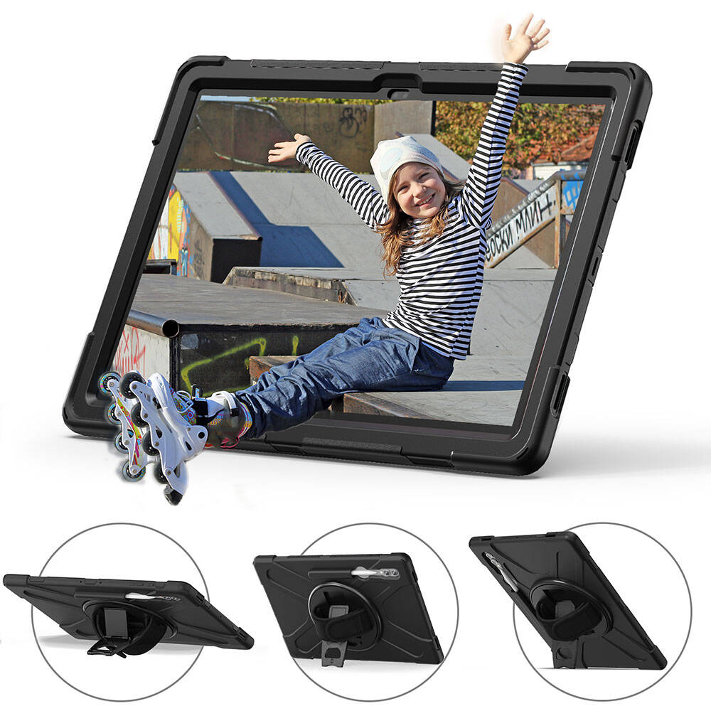 Galaxy Tab S11 Ultra SM-X930 Zore Defender Tablet Silikon Siyah