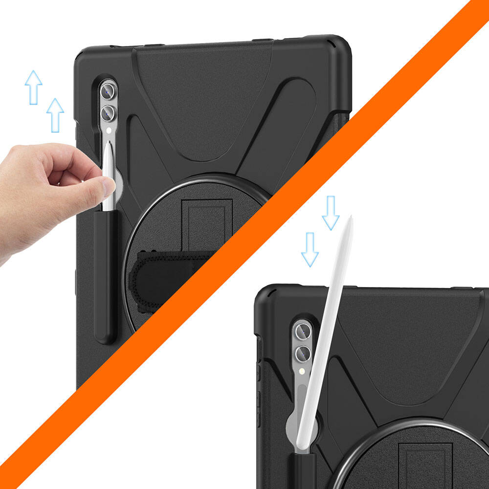 Galaxy Tab S11 Ultra SM-X930 Zore Defender Tablet Silikon Siyah