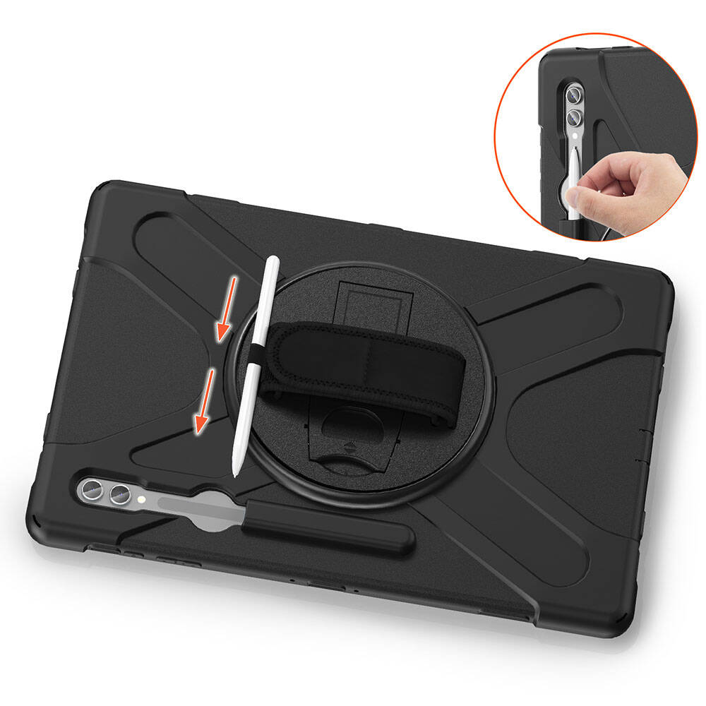 Galaxy Tab S11 Ultra SM-X930 Zore Defender Tablet Silikon Siyah