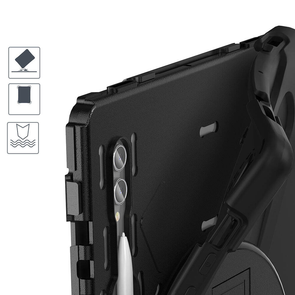 Galaxy Tab S11 Ultra SM-X930 Zore Defender Tablet Silikon Siyah