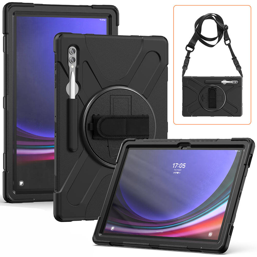 Galaxy Tab S11 Ultra SM-X930 Zore Defender Tablet Silikon Siyah