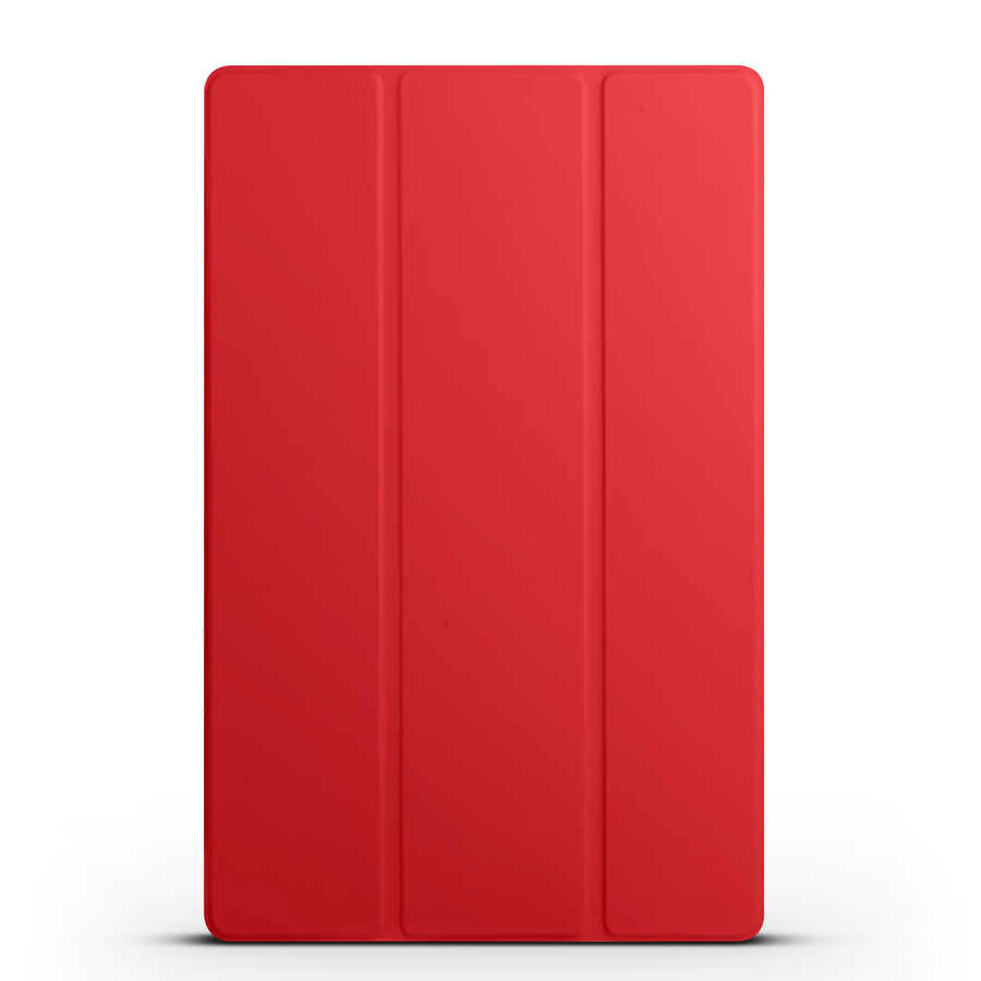 Galaxy Tab S11 Ultra SM-X930 Zore Smart Cover Standlı 1-1 Kılıf Kırmızı