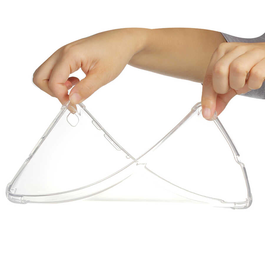 Galaxy Tab S6 Lite P610 Kılıf Zore Tablet Nitro Anti Shock Silikon Kapak Renksiz