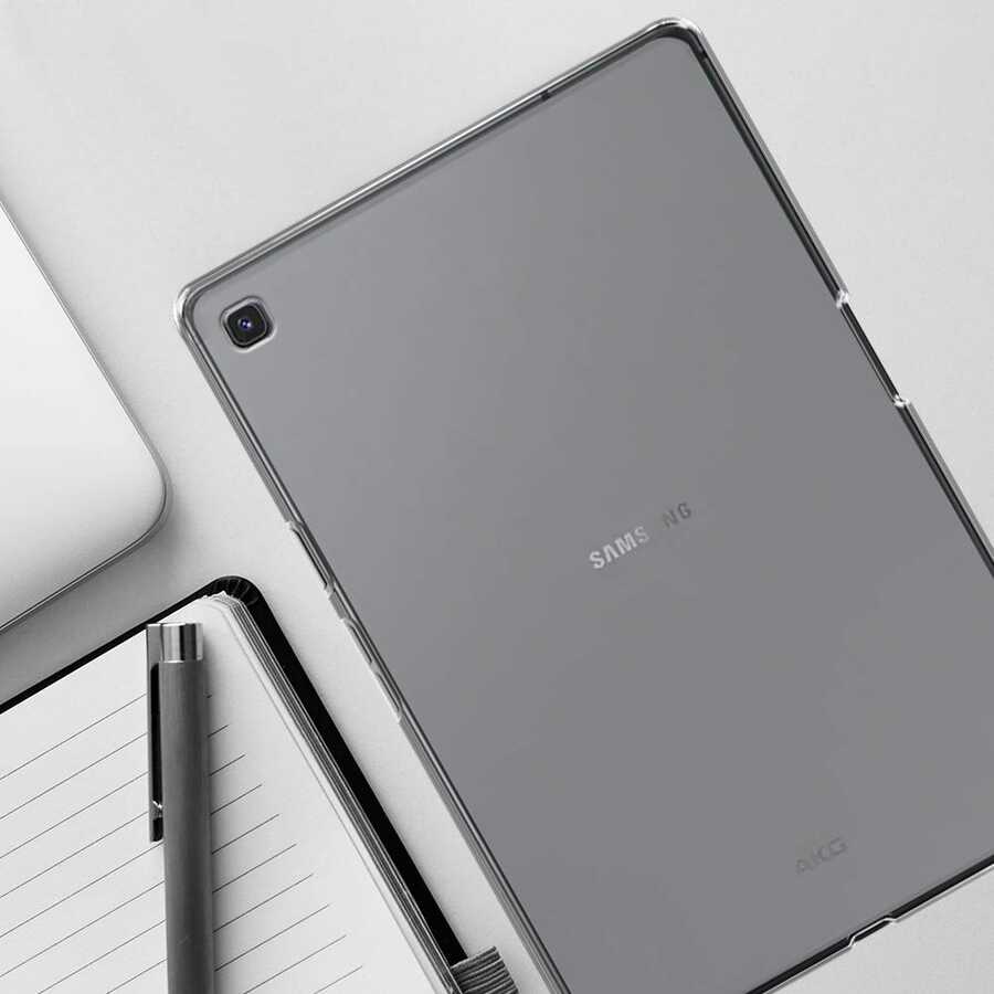 Galaxy T720 Tab S5E Kılıf Zore Tablet Süper Silikon Kapak Siyah