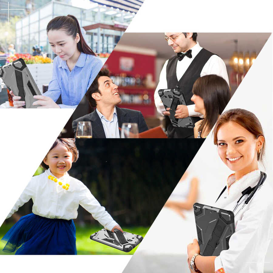 Galaxy Tab S6 Lite P610 Zore Defens Tablet Silikon Siyah