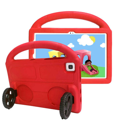 Galaxy Tab S6 Lite P610 Zore Wheel Car Tekerlek Standlı Tablet Eva Silikon Kılıf Siyah