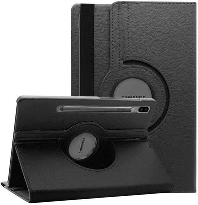 Galaxy Tab S7 FE LTE (T737-T736-T733-T730) Zore Dönebilen Standlı Kılıf Siyah