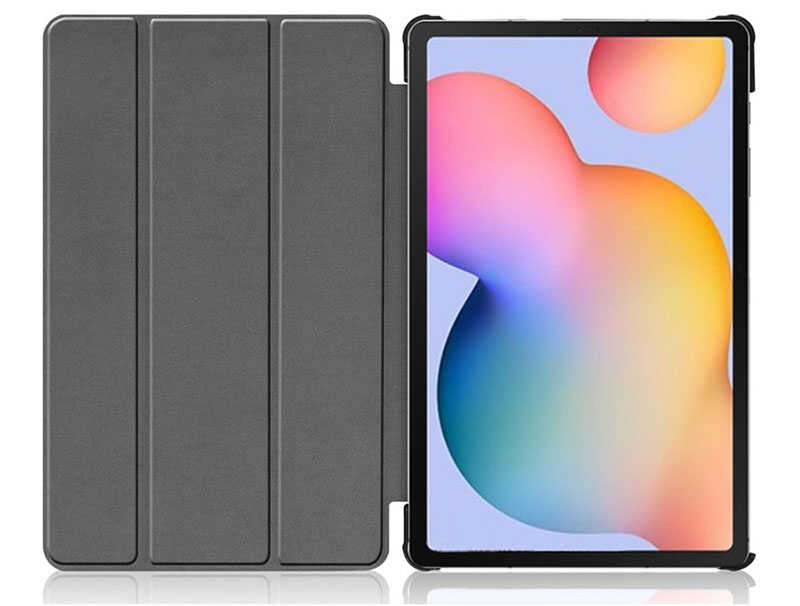 Galaxy Tab S7 FE LTE (T737-T736-T733-T730) Zore Smart Cover Standlı 1-1 Kılıf Siyah