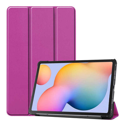 Galaxy Tab S7 FE LTE (T737-T736-T733-T730) Zore Smart Cover Standlı 1-1 Kılıf Mor