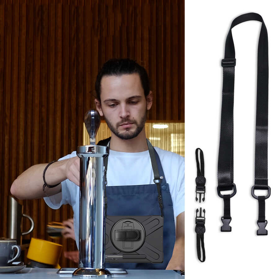 Galaxy Tab S7 Plus T970 Kılıf Zore Defender Tablet Silikon Siyah