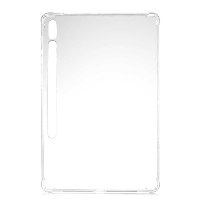 Galaxy Tab S7 Plus T970 Kılıf Zore Tablet Nitro Anti Shock Silikon Kapak Renksiz