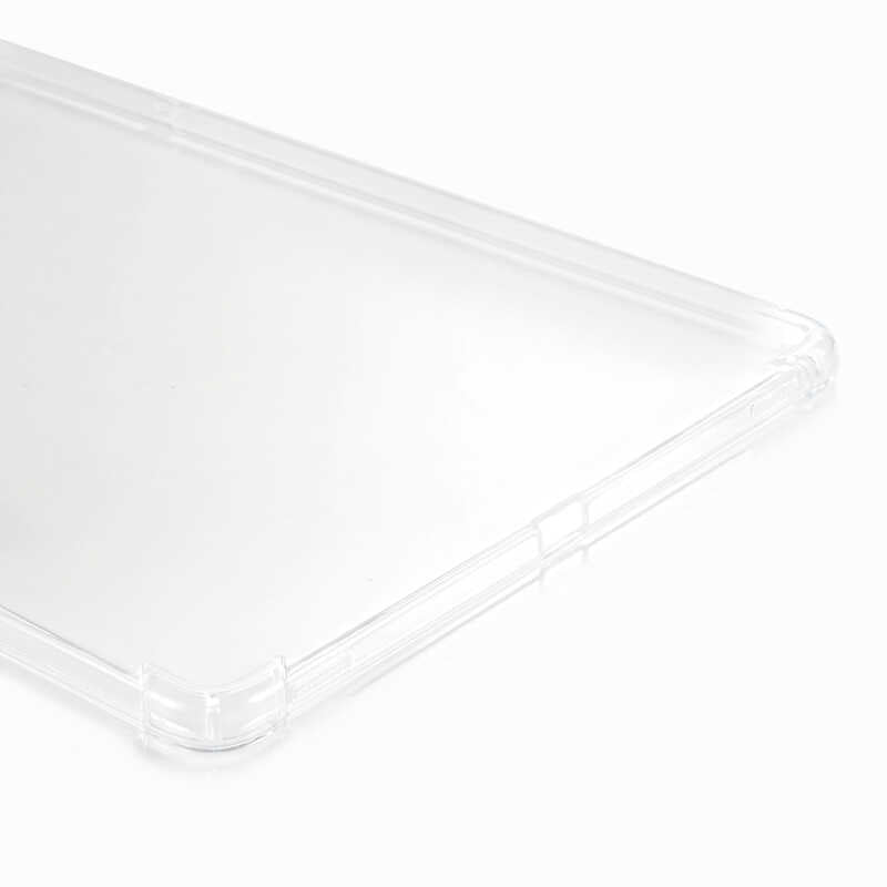 Galaxy Tab S7 Plus T970 Kılıf Zore Tablet Nitro Anti Shock Silikon Kapak Renksiz