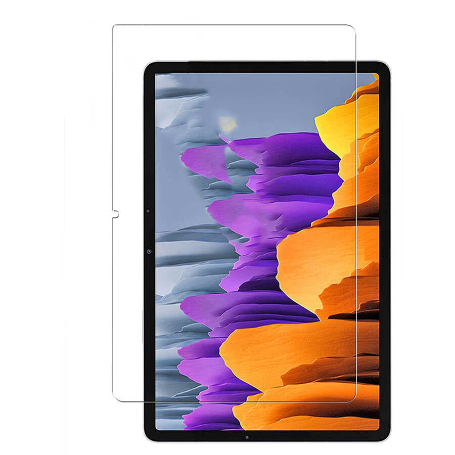 Galaxy Tab S7 Plus T970 Zore Tablet Temperli Cam Ekran Koruyucu Renksiz