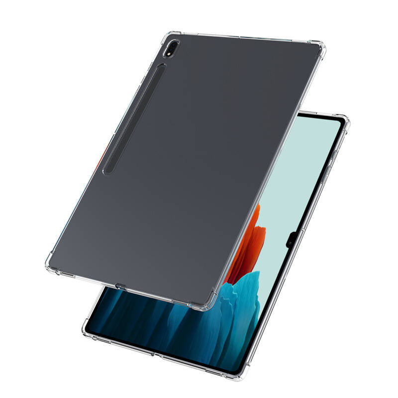 Galaxy Tab S8 Plus Kılıf Zore Tablet Nitro Anti Shock Silikon Kapak Renksiz