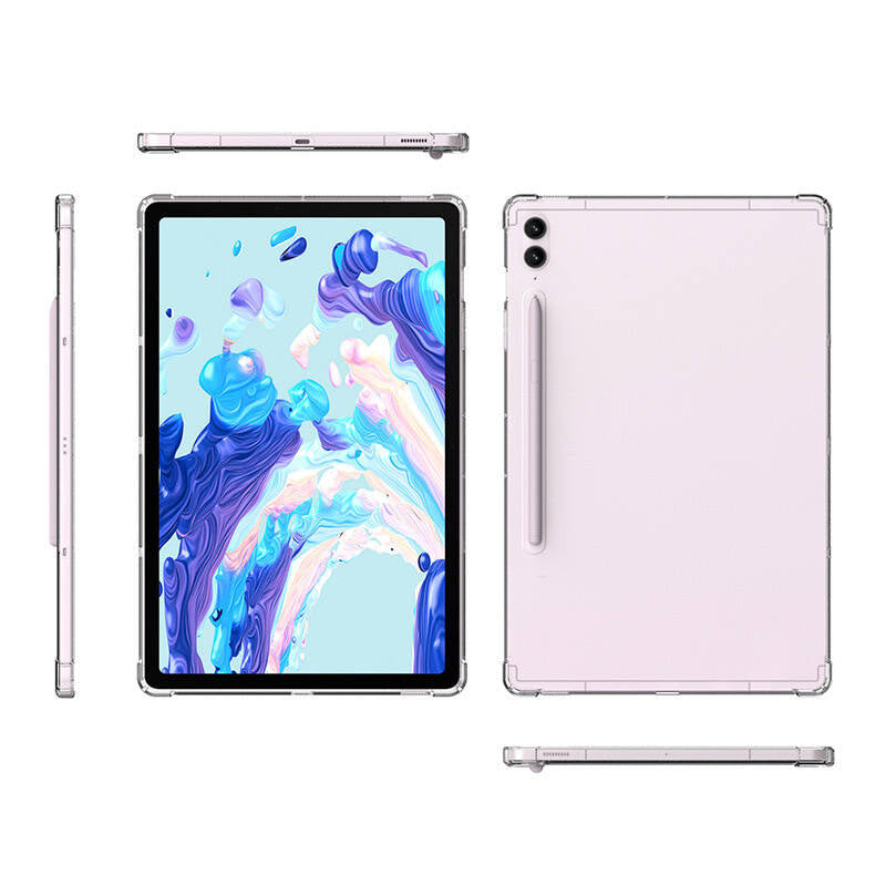 Galaxy Tab S8 Ultra Kılıf Zore Tablet Nitro Anti Shock Silikon Kapak Renksiz