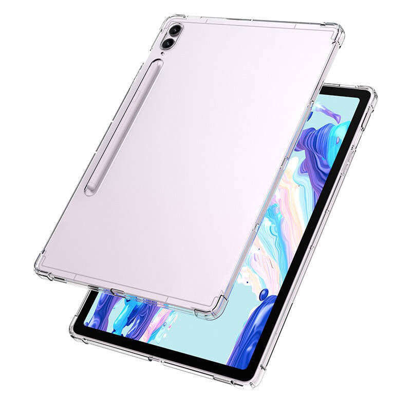 Galaxy Tab S8 Ultra Kılıf Zore Tablet Nitro Anti Shock Silikon Kapak Renksiz