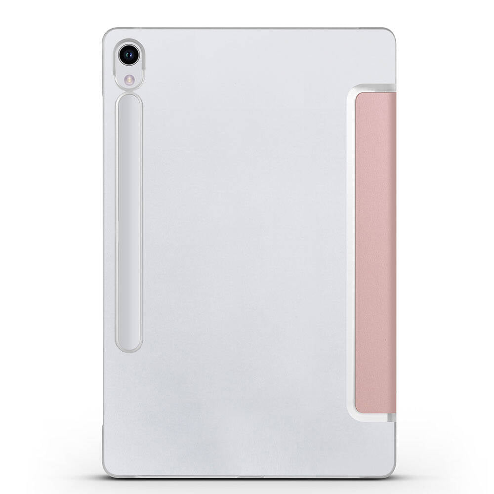 Galaxy Tab S9 Zore Smart Cover Standlı 1-1 Kılıf Rose Gold