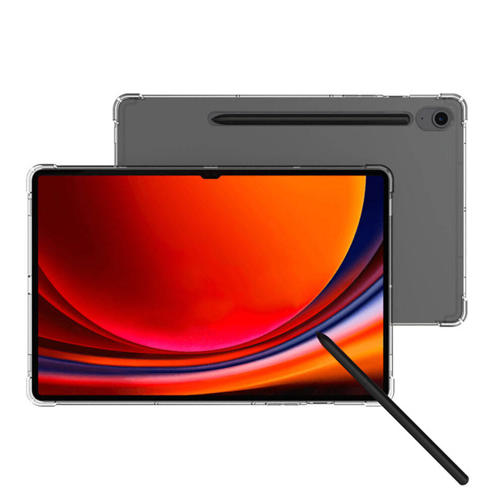 Galaxy Tab S9 FE Kılıf Zore Tablet Nitro Anti Shock Silikon Kapak Renksiz