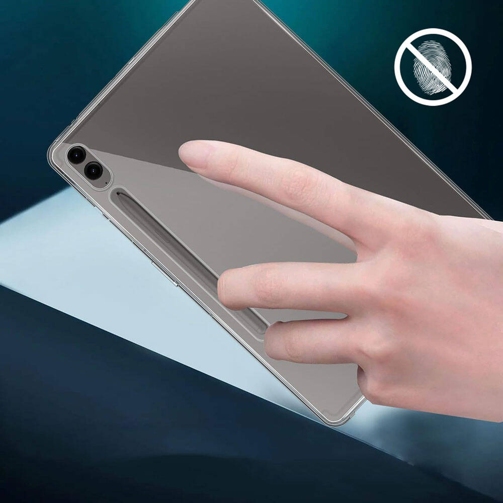 Galaxy Tab S9 FE Plus Kılıf Zore Tablet Süper Silikon Kapak Renksiz