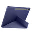 Galaxy Tab S9 FE Plus Kılıf Zore Tri Folding Kalem Bölmeli Standlı Kılıf Mavi