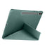 Galaxy Tab S9 FE Plus Kılıf Zore Tri Folding Kalem Bölmeli Standlı Kılıf Açık Yeşil