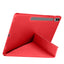 Galaxy Tab S9 FE Plus Kılıf Zore Tri Folding Kalem Bölmeli Standlı Kılıf Lila