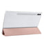 Galaxy Tab S9 FE Plus Zore Smart Cover Standlı 1-1 Kılıf Rose Gold