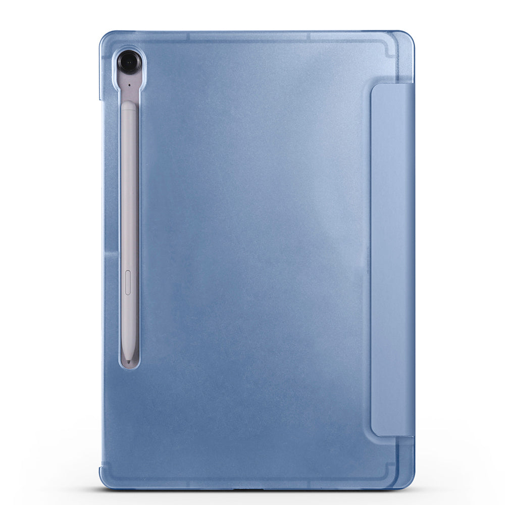 Galaxy Tab S9 FE Zore Smart Cover Kalem Bölmeli Standlı 1-1 Kılıf Lila