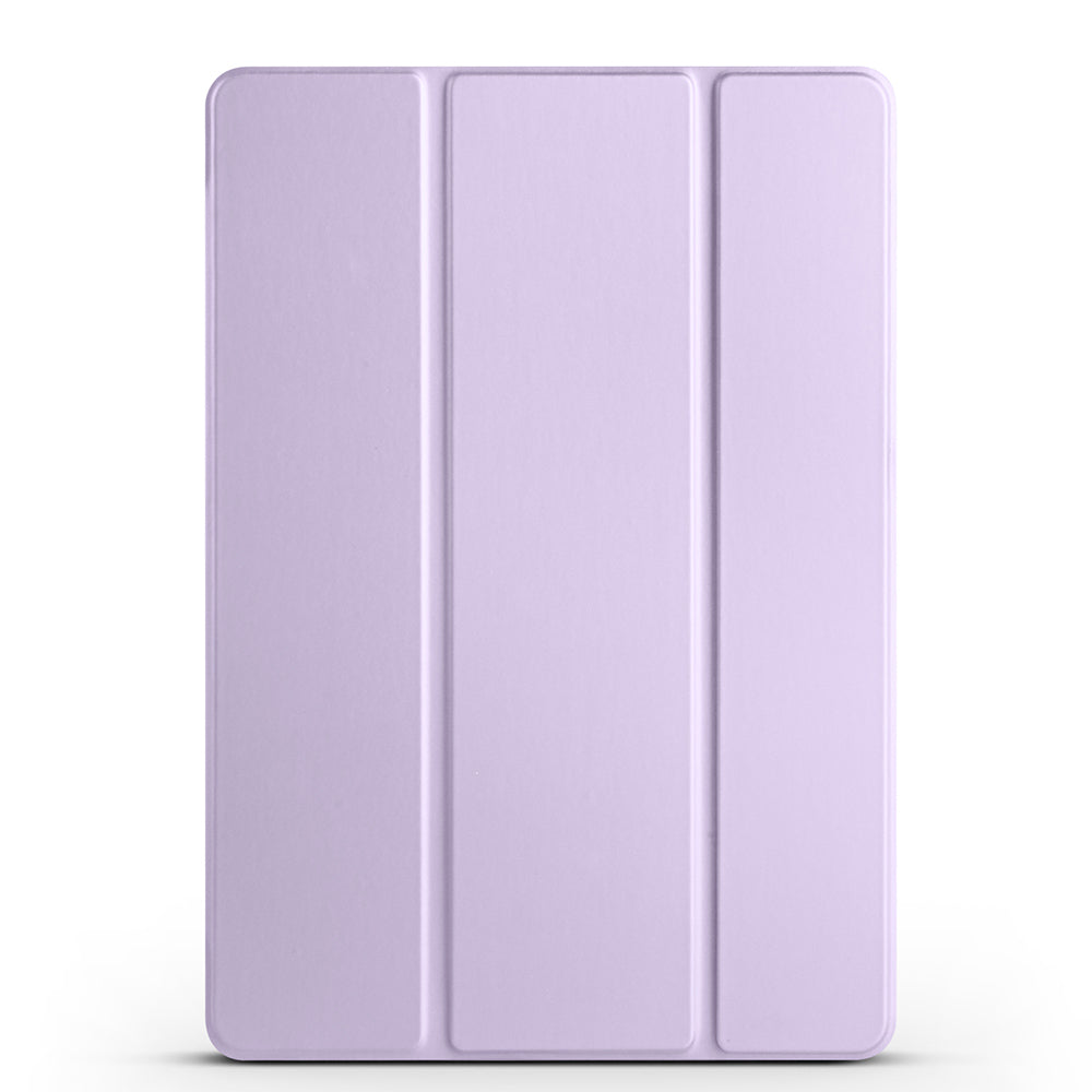 Galaxy Tab S9 FE Zore Smart Cover Kalem Bölmeli Standlı 1-1 Kılıf Lila