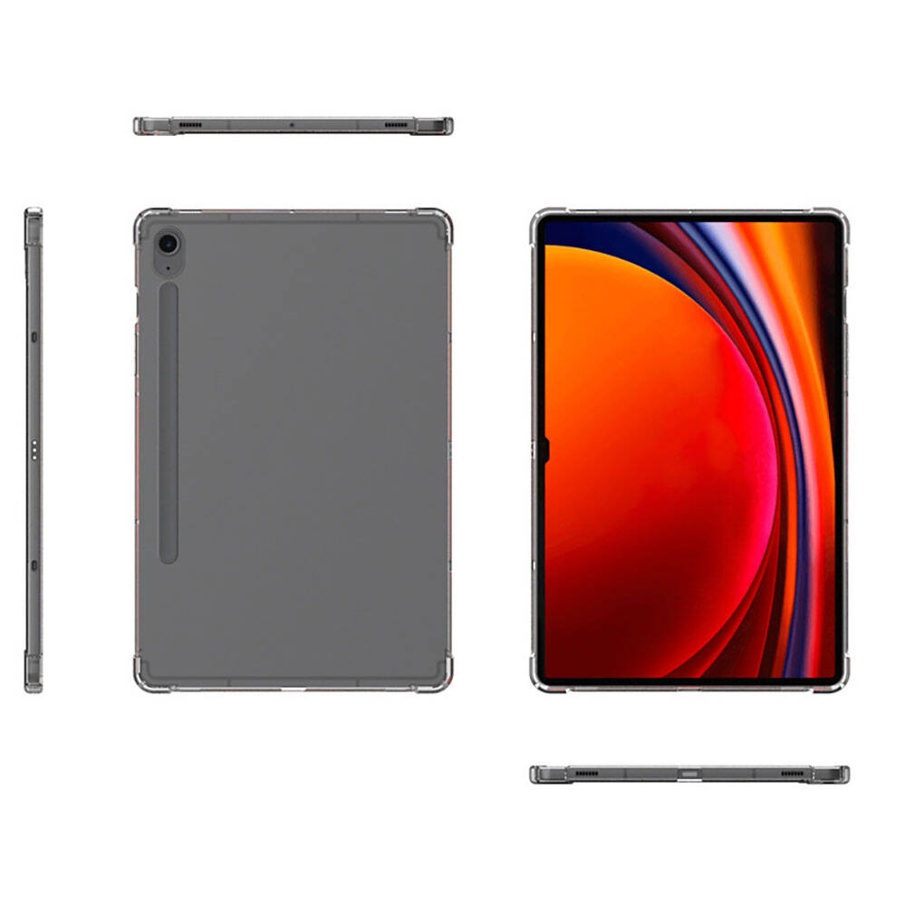 Galaxy Tab S9 Kılıf Zore Tablet Nitro Anti Shock Silikon Kapak Renksiz