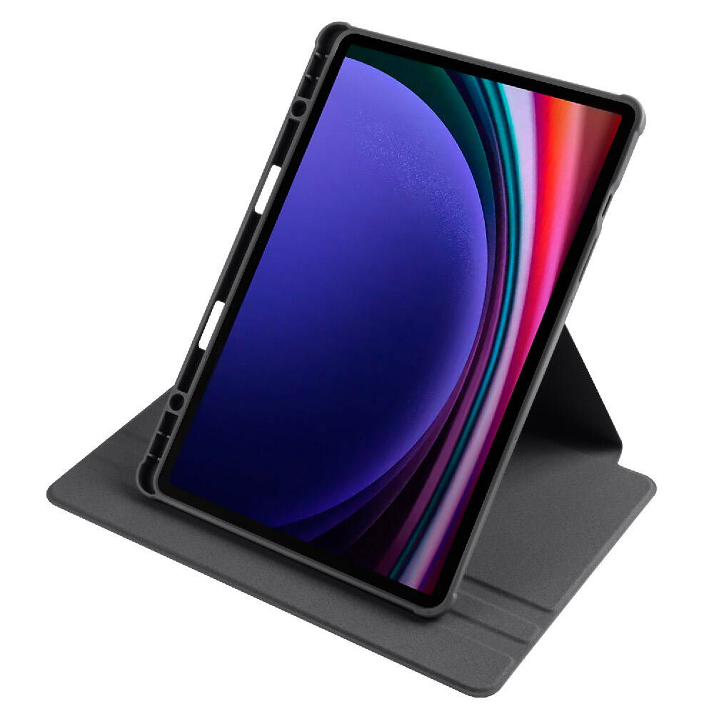 Galaxy Tab S9 Kılıf Zore Termik Kalem Bölmeli Dönebilen Standlı Kılıf Pembe