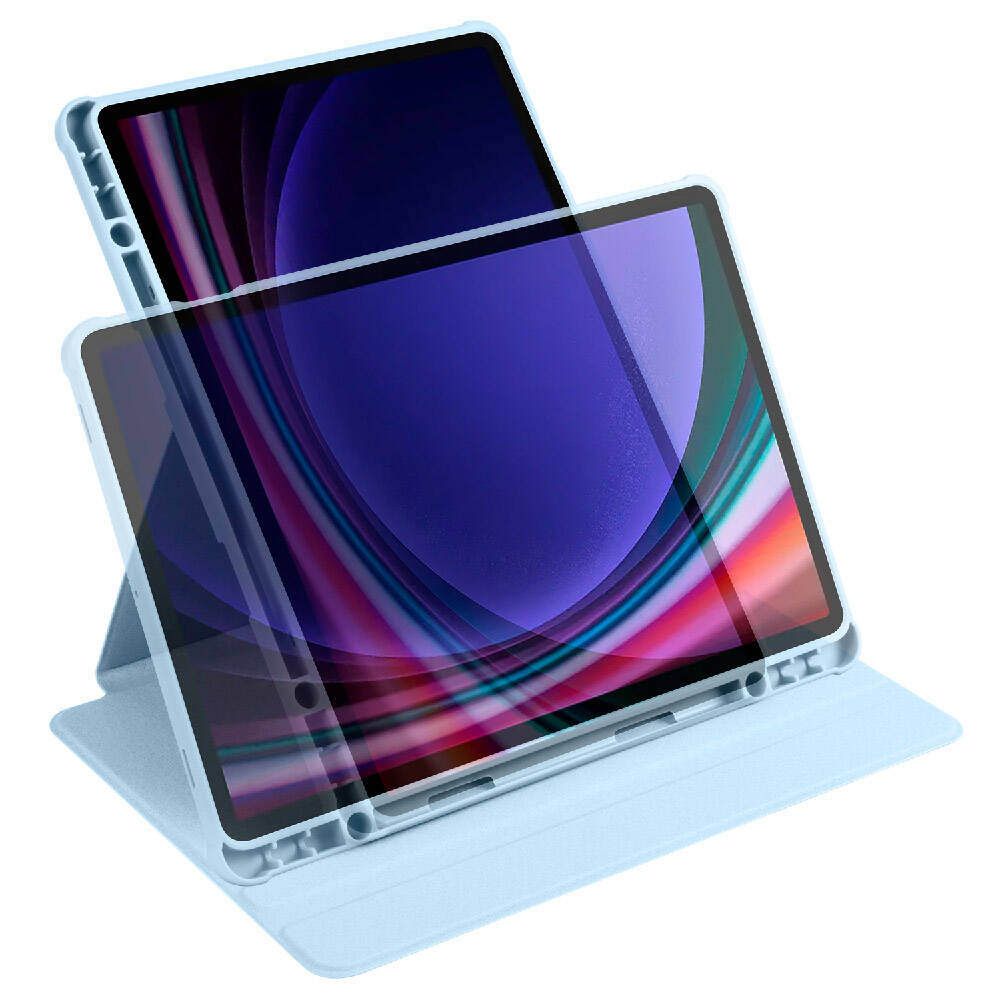 Galaxy Tab S9 Kılıf Zore Termik Kalem Bölmeli Dönebilen Standlı Kılıf Koyu Yeşil