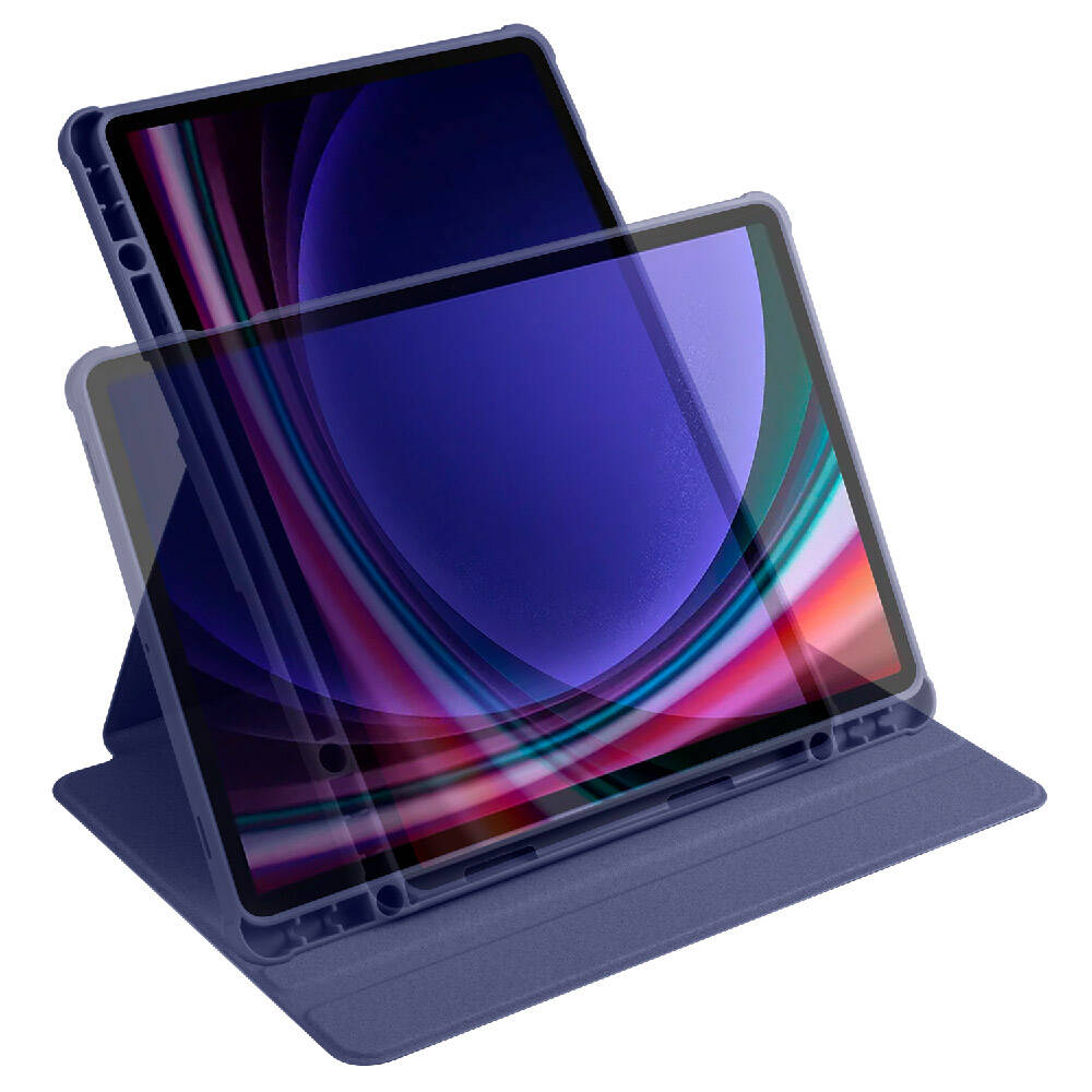 Galaxy Tab S9 Kılıf Zore Termik Kalem Bölmeli Dönebilen Standlı Kılıf Açık Yeşil