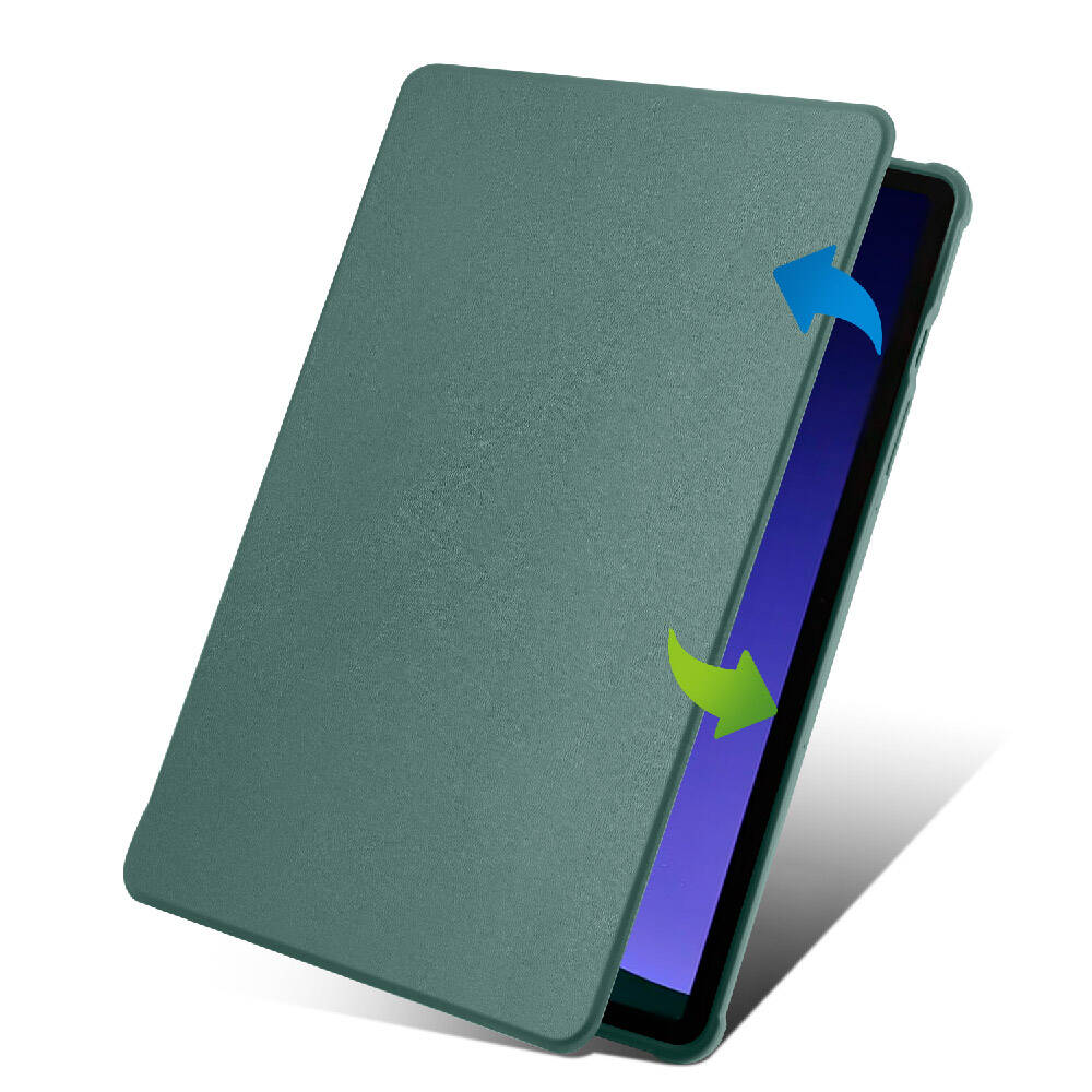 Galaxy Tab S9 Kılıf Zore Termik Kalem Bölmeli Dönebilen Standlı Kılıf Mavi