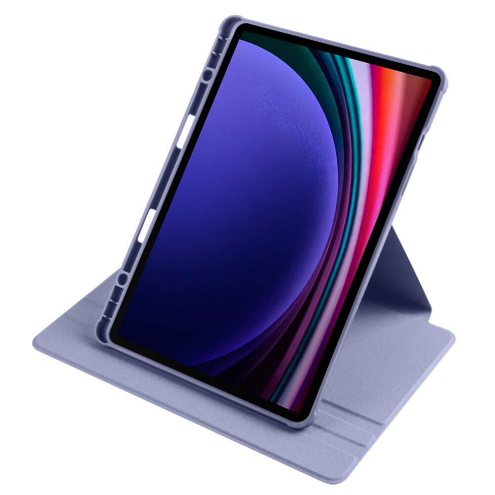 Galaxy Tab S9 Kılıf Zore Termik Kalem Bölmeli Dönebilen Standlı Kılıf Açık Yeşil
