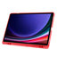 Galaxy Tab S9 Kılıf Zore Tri Folding Kalem Bölmeli Standlı Kılıf Koyu Yeşil