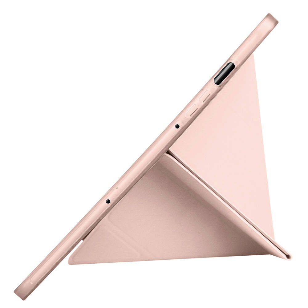 Galaxy Tab S9 Kılıf Zore Tri Folding Kalem Bölmeli Standlı Kılıf Rose Gold