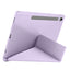 Galaxy Tab S9 Kılıf Zore Tri Folding Kalem Bölmeli Standlı Kılıf Mavi