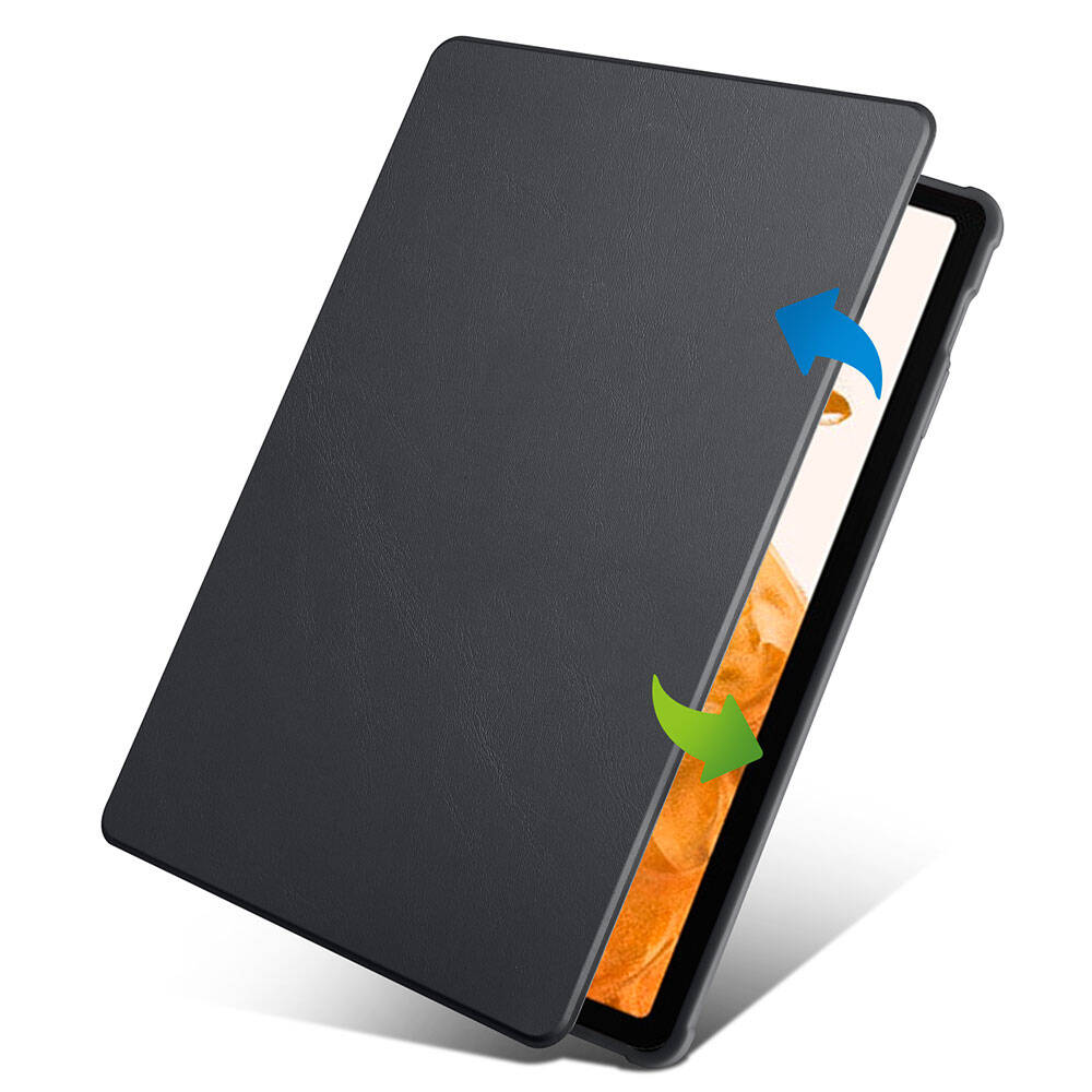 Galaxy Tab S9 Plus Kılıf Zore Termik Kalem Bölmeli Dönebilen Standlı Kılıf Pembe