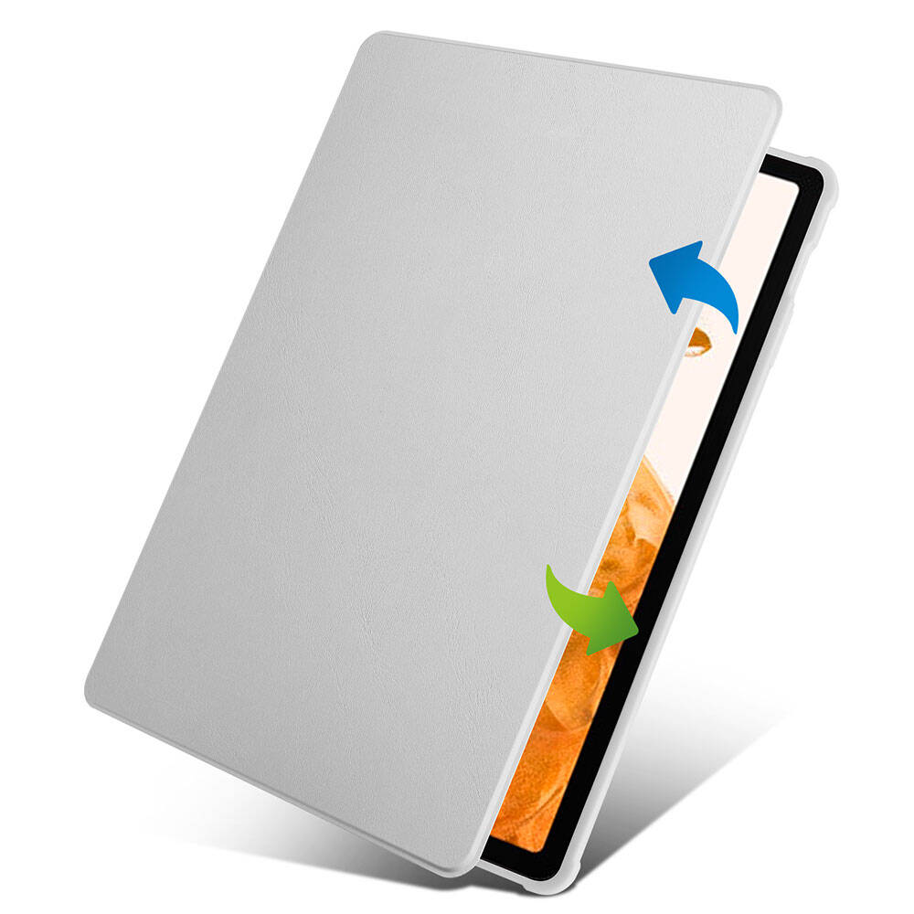 Galaxy Tab S9 Plus Kılıf Zore Termik Kalem Bölmeli Dönebilen Standlı Kılıf Lacivert