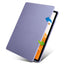 Galaxy Tab S9 Plus Kılıf Zore Termik Kalem Bölmeli Dönebilen Standlı Kılıf Lavendery Gray