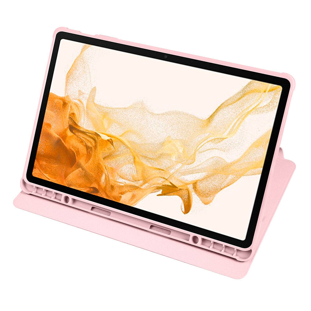 Galaxy Tab S9 Plus Kılıf Zore Termik Kalem Bölmeli Dönebilen Standlı Kılıf Açık Yeşil
