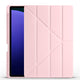 Galaxy Tab S9 Plus Kılıf Zore Tri Folding Kalem Bölmeli Standlı Kılıf Rose Gold