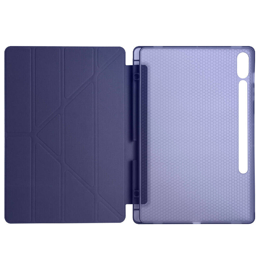 Galaxy Tab S9 Plus Kılıf Zore Tri Folding Kalem Bölmeli Standlı Kılıf Yeşil