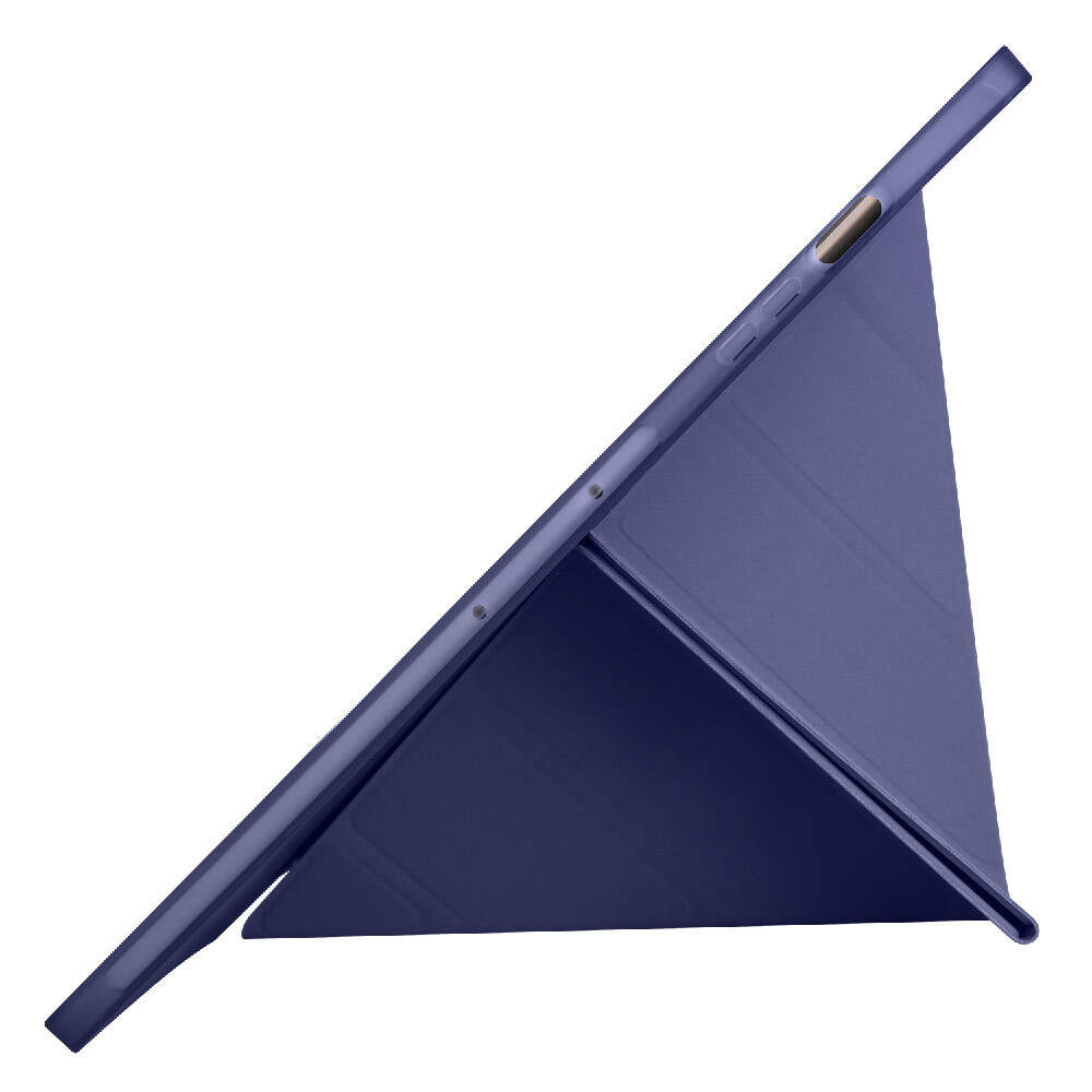 Galaxy Tab S9 Plus Kılıf Zore Tri Folding Kalem Bölmeli Standlı Kılıf Gri