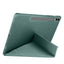 Galaxy Tab S9 Plus Kılıf Zore Tri Folding Kalem Bölmeli Standlı Kılıf Siyah