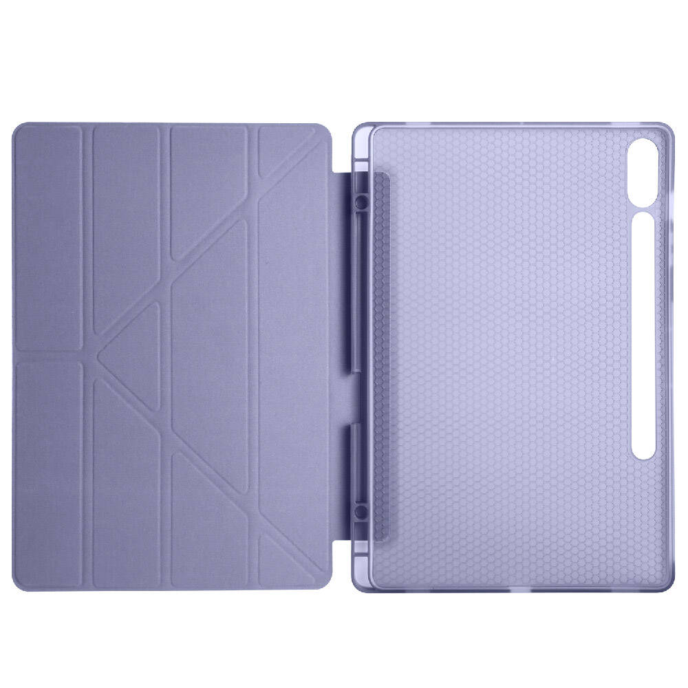 Galaxy Tab S9 Plus Kılıf Zore Tri Folding Kalem Bölmeli Standlı Kılıf Yeşil